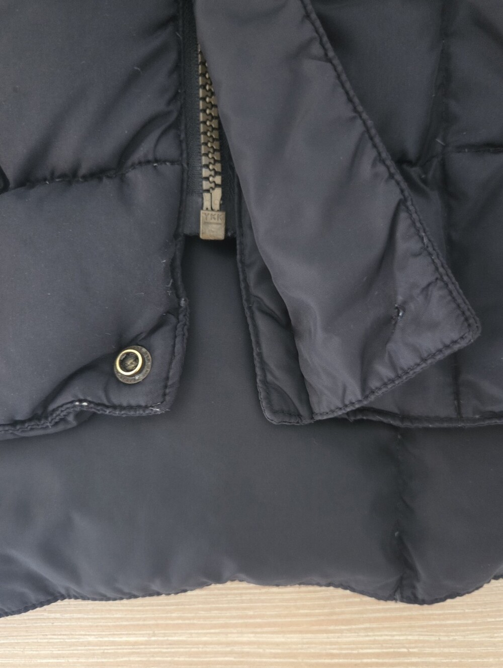 Vintage Woolrich Black Quilted Down Puffer Vest Jacket Mens Size Large - Picture 12 of 12